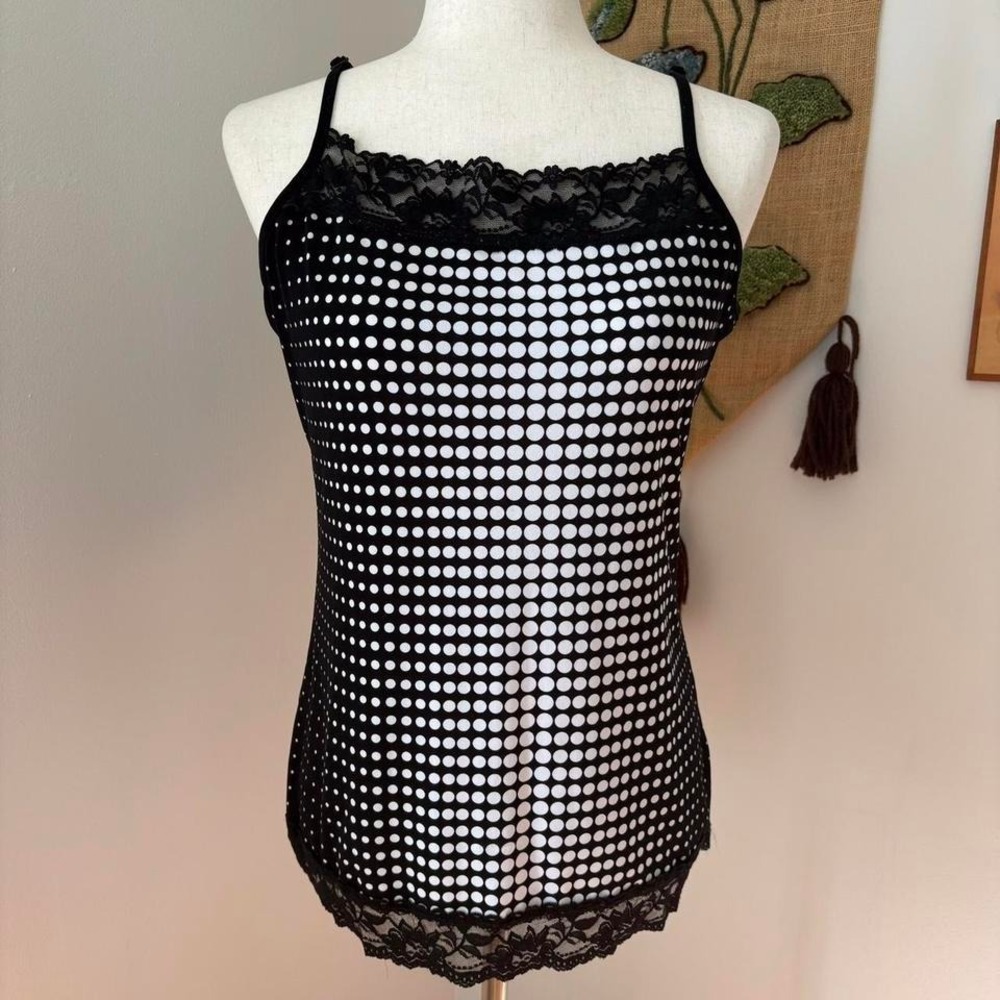 Psychedelic Polka Dot Lace Cami